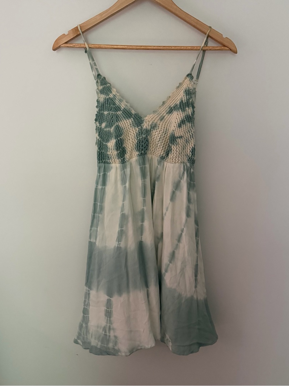 Ocean Drive Clothing Co Boho Beach Tie Dye Crochet Babydoll Dress Size Medium